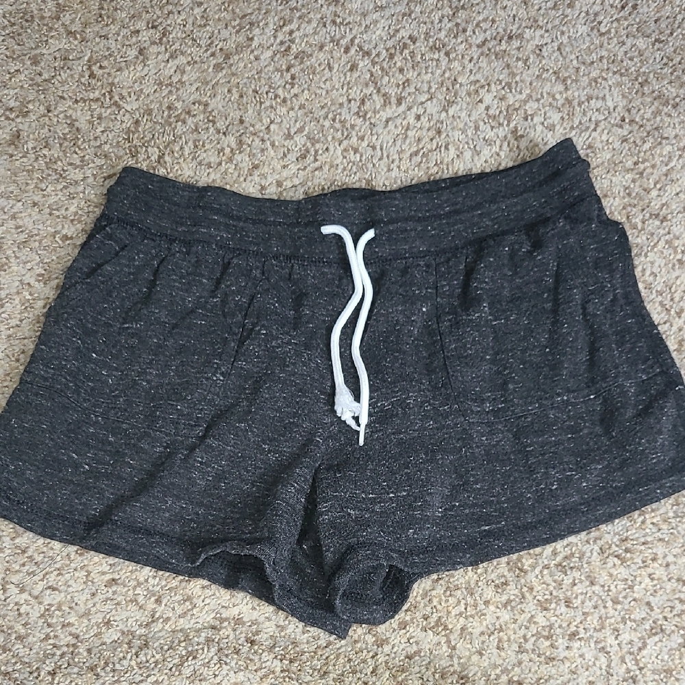 Athletic Works Black Athletic Shorts Elastic Waist